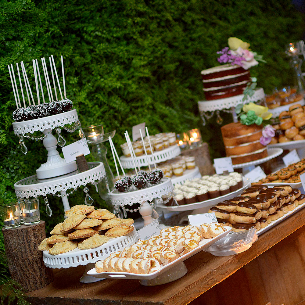 Stylish wedding desserts