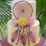 bohemian style cake