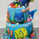 Underwater birthday cake